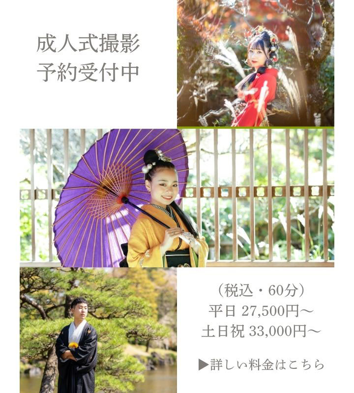 成人式撮影予約受付中